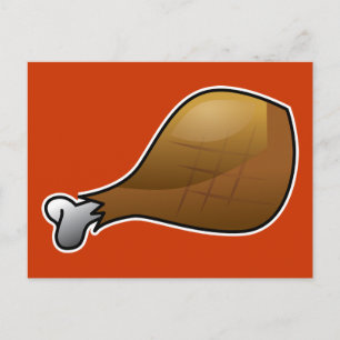 I Call Drumstick! - Thanksgiving Turkey Leg Holiday Postcard