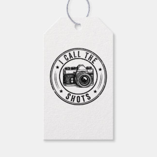 I Call The Shots Camera Funny Photographer Gift Tags