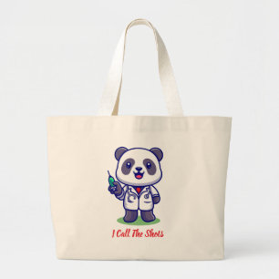 I Call The Shots Panda Tote Bag