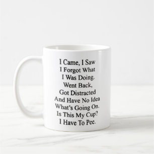 I CAME I SAW COFFEE MUG