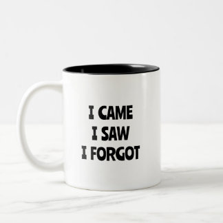 I CAME, I SAW, I FORGOT  Mug