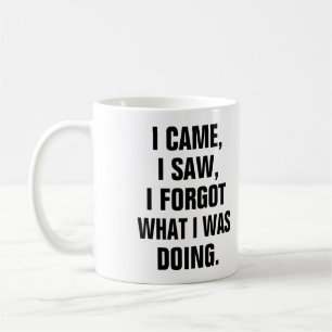 I Came I Saw I Forgot What I Was Doing Coffee Mug