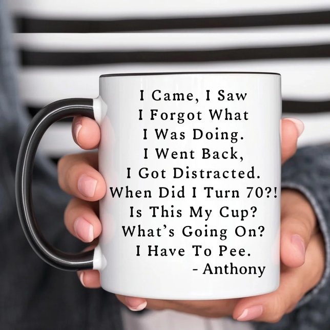 I Came I Saw I Forgot What I Was Doing Funny Quote Mug (Creator Uploaded)