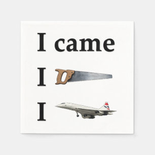 I Came, I Saw, I… Napkin