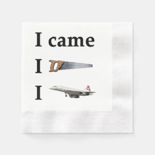I Came, I Saw, I… Napkin