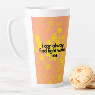 I can always find light within me latte mug