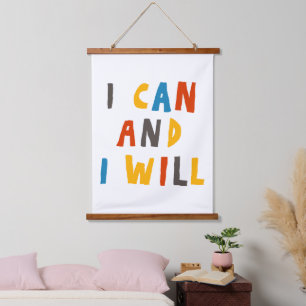 I Can And I Will Hanging Tapestry