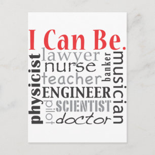 I can be postcard