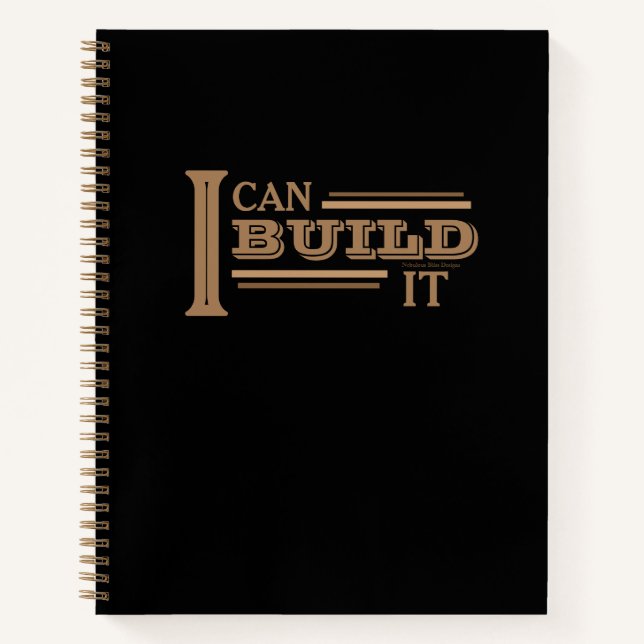 I Can Build It 8.5" x 11" Planner/ Notebook (Front)