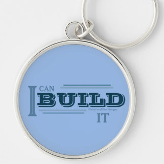 I Can Build It (Blue) Keychain