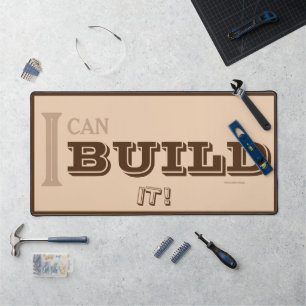 I Can BUILD It! Desk Mat (Tan)