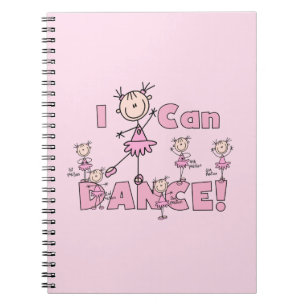 I Can Dance T-shirts and Gifts Notebook