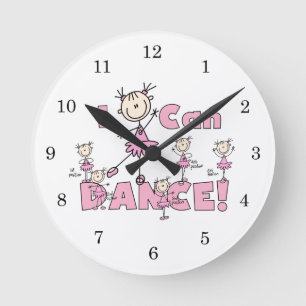 I Can Dance T-shirts and Gifts Round Clock