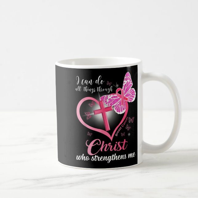 I Can Do All Things Christ Who Strengthens Breast  Coffee Mug (Right)