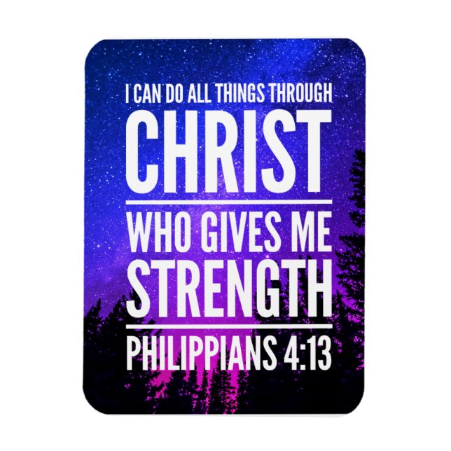I Can Do All Things Christian Bible Verse Magnet (Vertical)