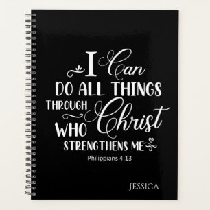I Can Do All things Christian Bible Verse Planner