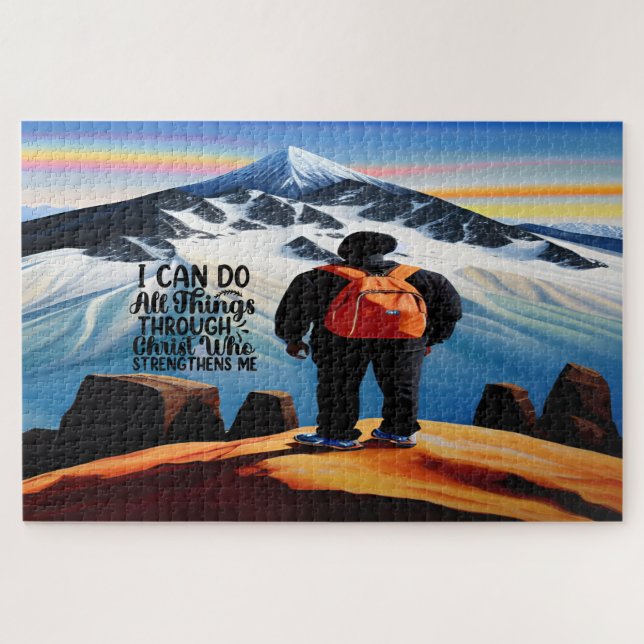 I Can Do All Things Christian Motivational Puzzle (Horizontal)
