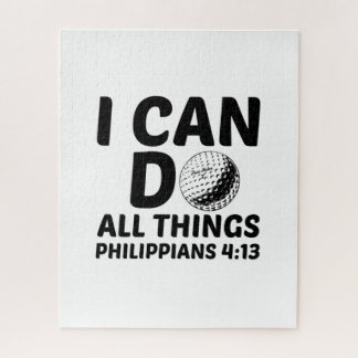 I CAN DO ALL THINGS GOLF JIGSAW PUZZLE