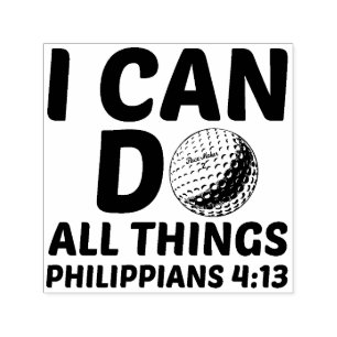 I CAN DO ALL THINGS GOLF SELF-INKING STAMP
