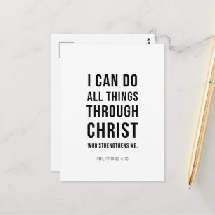 I Can Do All Things Philippians 4:13 Postcard