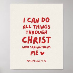 I Can Do All Things Philippians 4:13 Poster