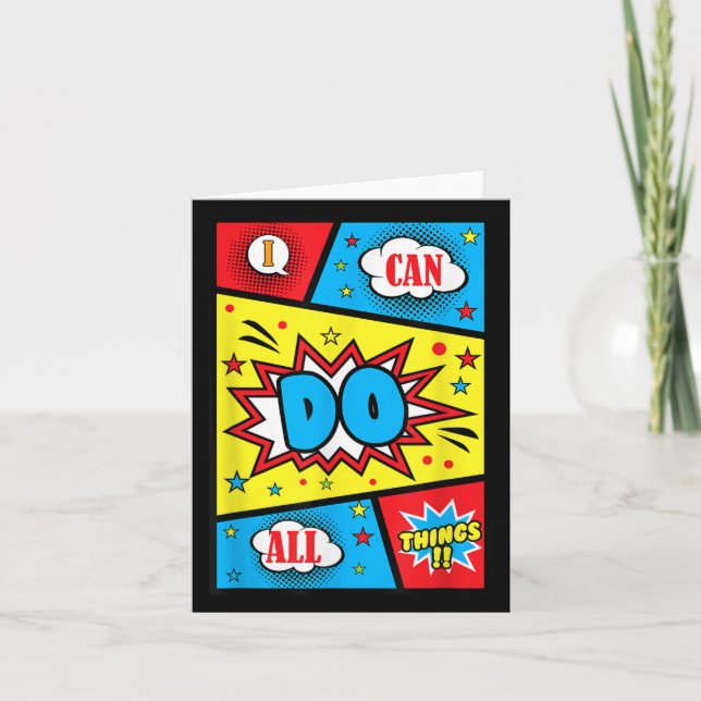 I Can Do All Things Positive Affirmations Quote Co Card (Front)