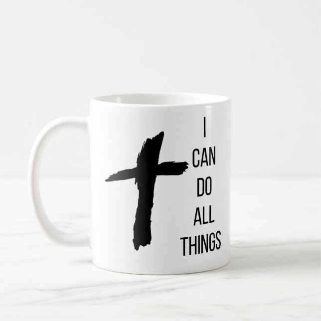 I Can Do All Things Religious Coffee Mug (Left)