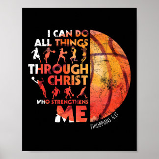 I Can Do All Things Sketll Christian Philippians G Poster