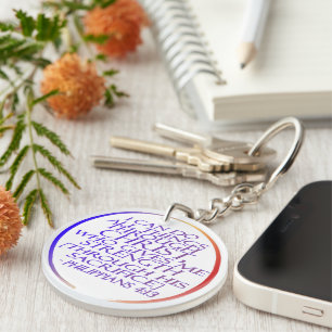 I can do all things through Christ Bible Verse Key Ring