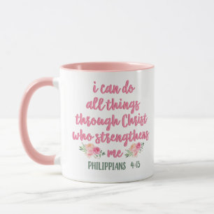 I Can Do All Things Through Christ // Bible Verse Mug