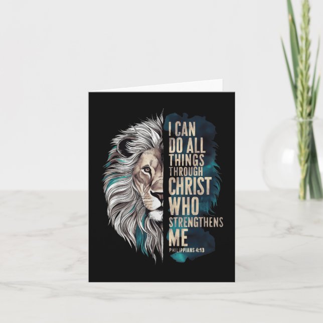 I Can Do All Things Through Christ  Card (Front)
