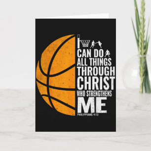 I Can Do All Things Through Christ Christian Baske Card