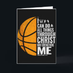 I Can Do All Things Through Christ Christian Baske Card<br><div class="desc">I Can Do All Things Through Christ Christian Basketball Tank Top</div>