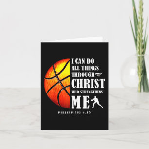 I Can Do All Things Through Christ Christian Baske Card