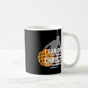 I Can Do All Things Through Christ Christian Baske Coffee Mug