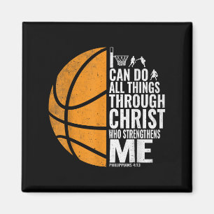 I Can Do All Things Through Christ Christian Baske Magnet