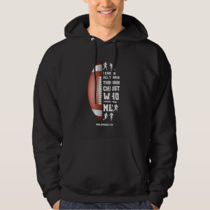 I Can Do All Things Through Christ Christian Rugby Hoodie