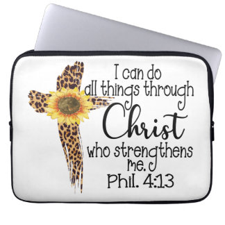 I Can do all things through Christ Laptop Sleeve
