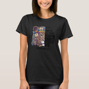 I Can Do All Things Through Christ Lion Bible vers T-Shirt