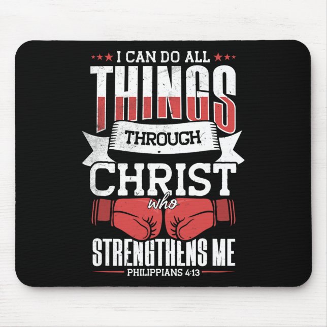 I Can Do All Things Through Christ  Mouse Pad (Front)