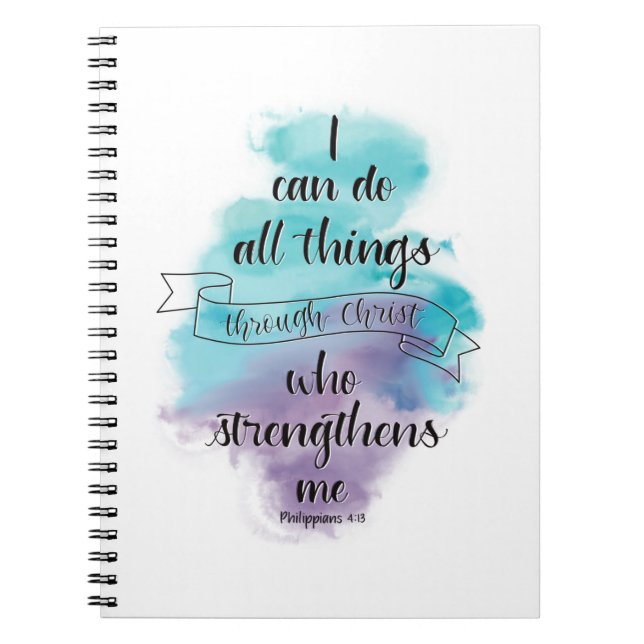 I can do all things through Christ Notebook (Front)