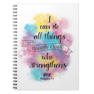 I can do all things through Christ Notebook