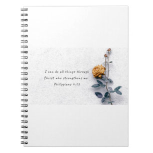 I can do all things through Christ Notebook