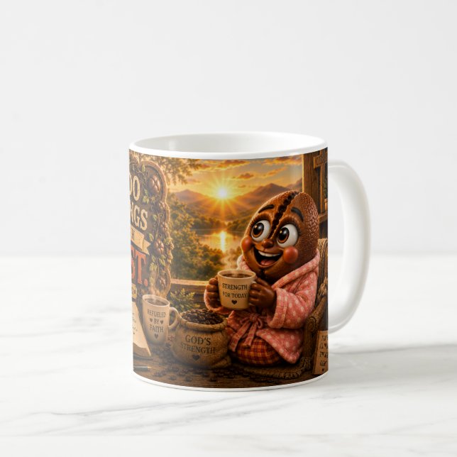 I Can Do All Things Through Christ (option 2) Coffee Mug (Front Right)