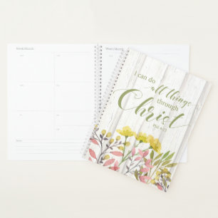 I can do all things through Christ, Phil 4:13 Planner