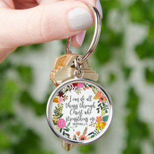 I can do all things through Christ Philippians Key Ring