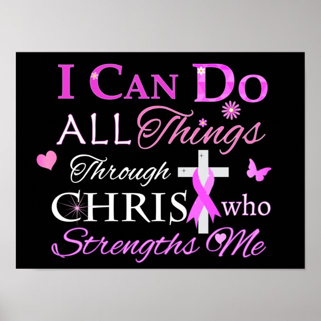 I CAN DO ALL Things Through CHRIST Poster (Front)