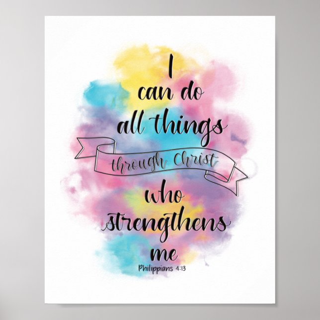 I can do all things through Christ  Poster (Front)