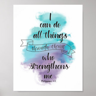 I can do all things through Christ Poster