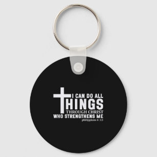 I Can Do All Things Through Christ Religious Men W Key Ring